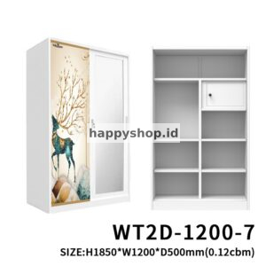 Lemari Besi 2 Pintu Minimalis